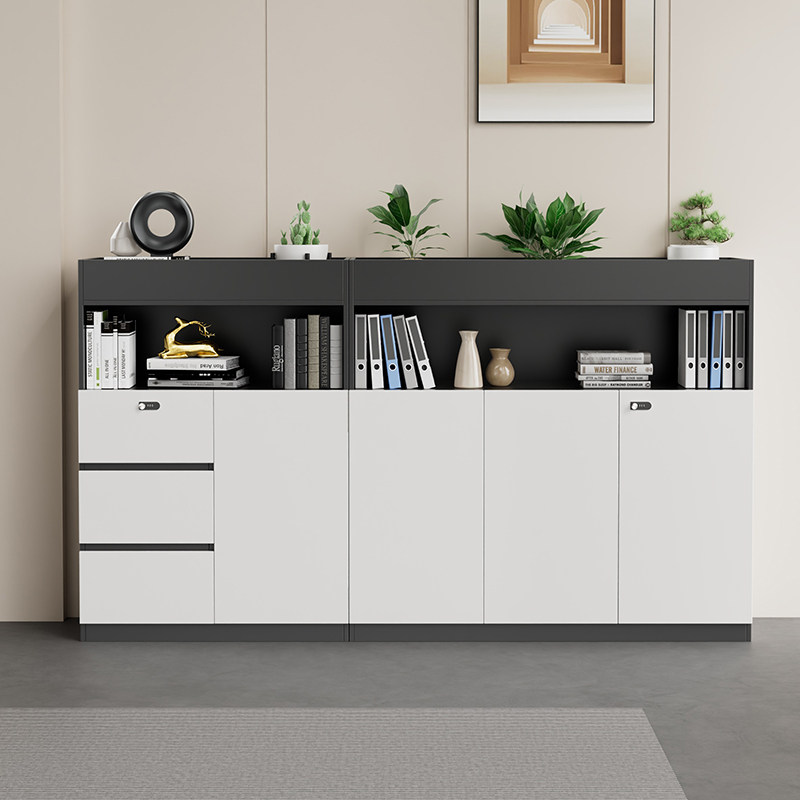 办公室文件柜矮柜办公柜储物柜木质隔断文件柜子带密码锁档案资料,商业/办公家具,办公茶水柜,淘宝优惠券,粉丝福利购,淘宝优惠卷