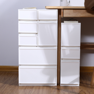 收纳盒衣柜衣服整理箱塑料衣橱衣物储物家用收纳柜子 收纳箱抽屉式