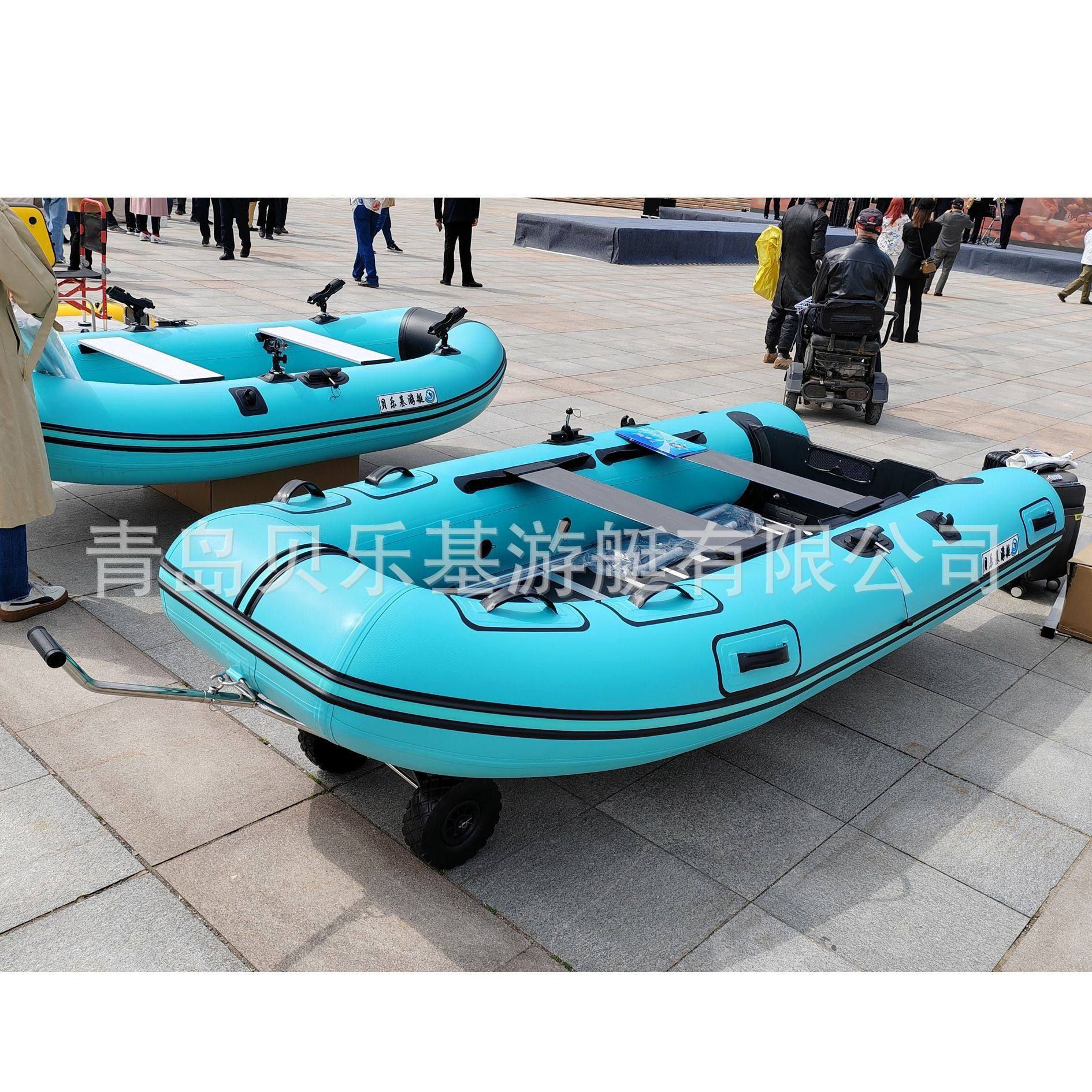 ME-330橡皮艇冲锋舟加厚PVC充气艇碳纤维底板户外皮划艇钓鱼