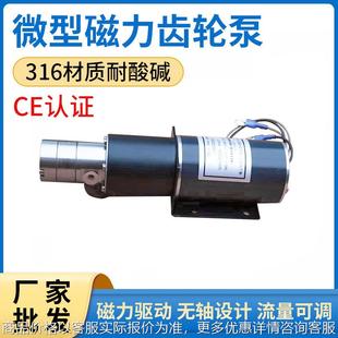 供应不锈钢卧式 高压变频无泄漏小型磁力齿轮泵 微型齿轮泵化工泵