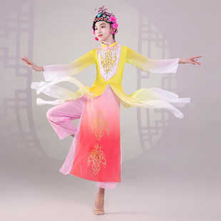 粉墨花旦演出服儿童戏曲梨花颂俏花旦表演服装女童中国风赤伶舞蹈