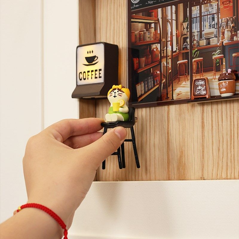 奶油风电表箱装饰画2024新款diy配电箱盒遮挡挂画弱电箱液压壁画