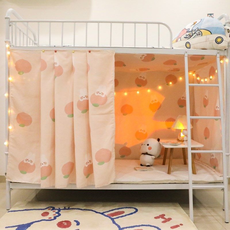 磁吸式少女上下铺床帘学生宿舍寝室单人床全封闭式便捷防尘遮光帘