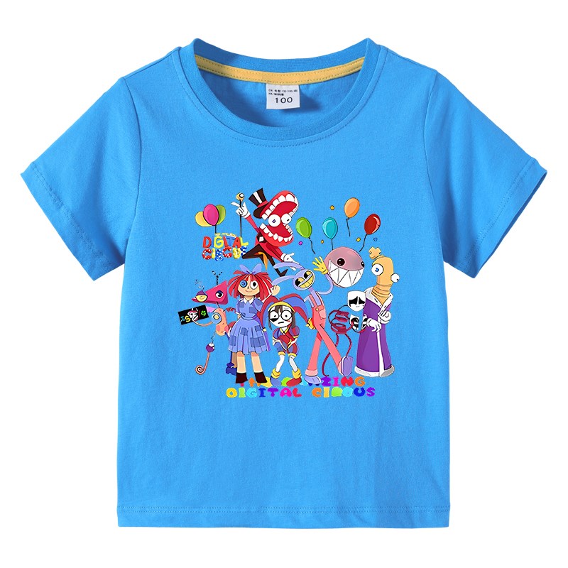 神奇数字马戏团帕姆尼Pomni衣服纯棉童装夏季短袖男童7岁吸汗上衣