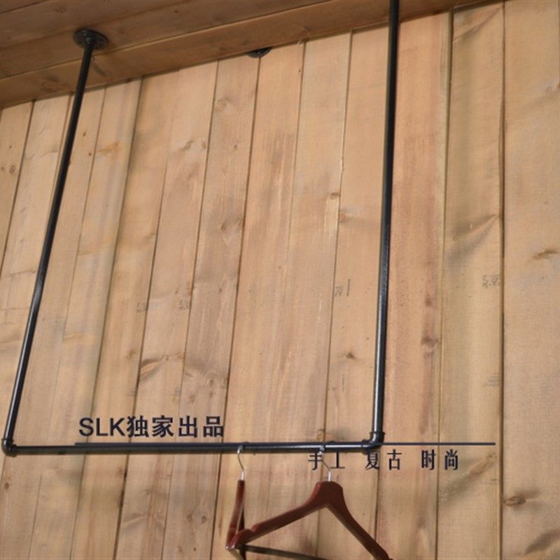 水管复古服装架服装店衣架展示架女装货架吊顶挂衣服架子上墙吊架,商业/办公家具,服装展示架,淘宝优惠券,粉丝福利购,淘宝优惠卷