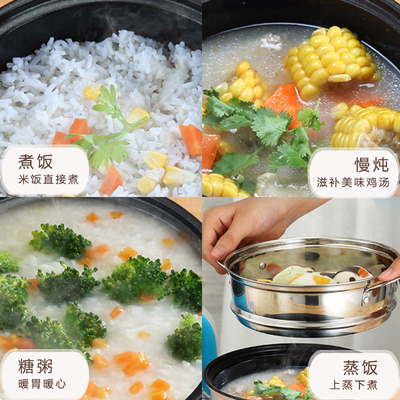 包邮迷你电煮锅不粘电热锅宿舍学生小功率电热杯家用煮面锅1人2