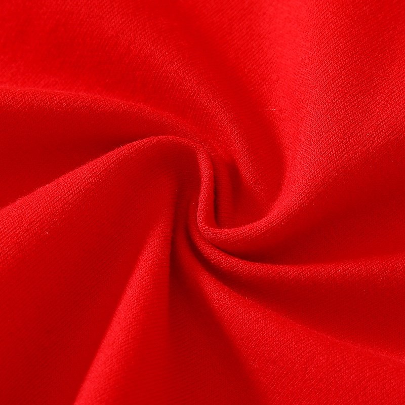 百天宝宝衣服中式短袖新生儿红色连体衣婴儿满月服女宝周岁礼服夏