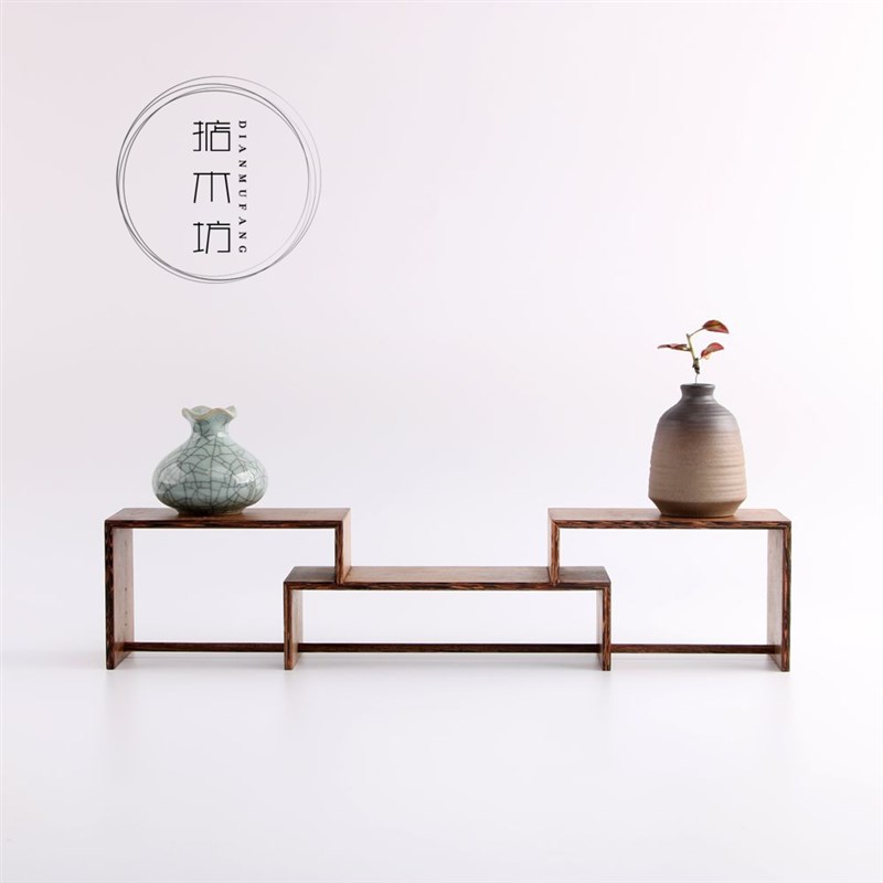 博古架鸡翅木实木展示架多宝阁博古架小物件摆放架子小博古架子