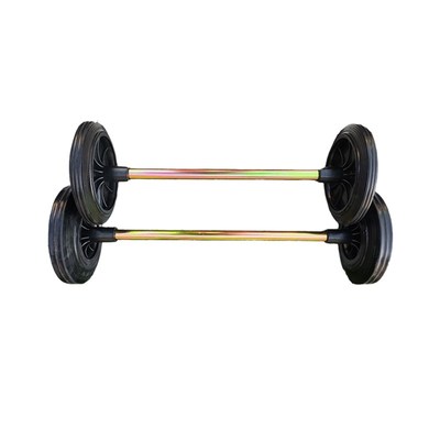 垃圾桶轮子配件通用实心轴杆轮胎轱辘大号商用240升环卫车潲水桶