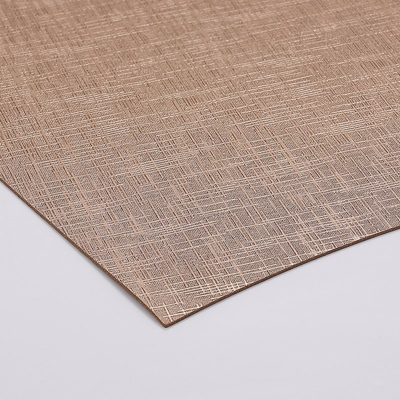 新中式双面扇形皮革餐垫酒店餐厅防水防油隔热垫轻奢杯碗垫餐桌垫