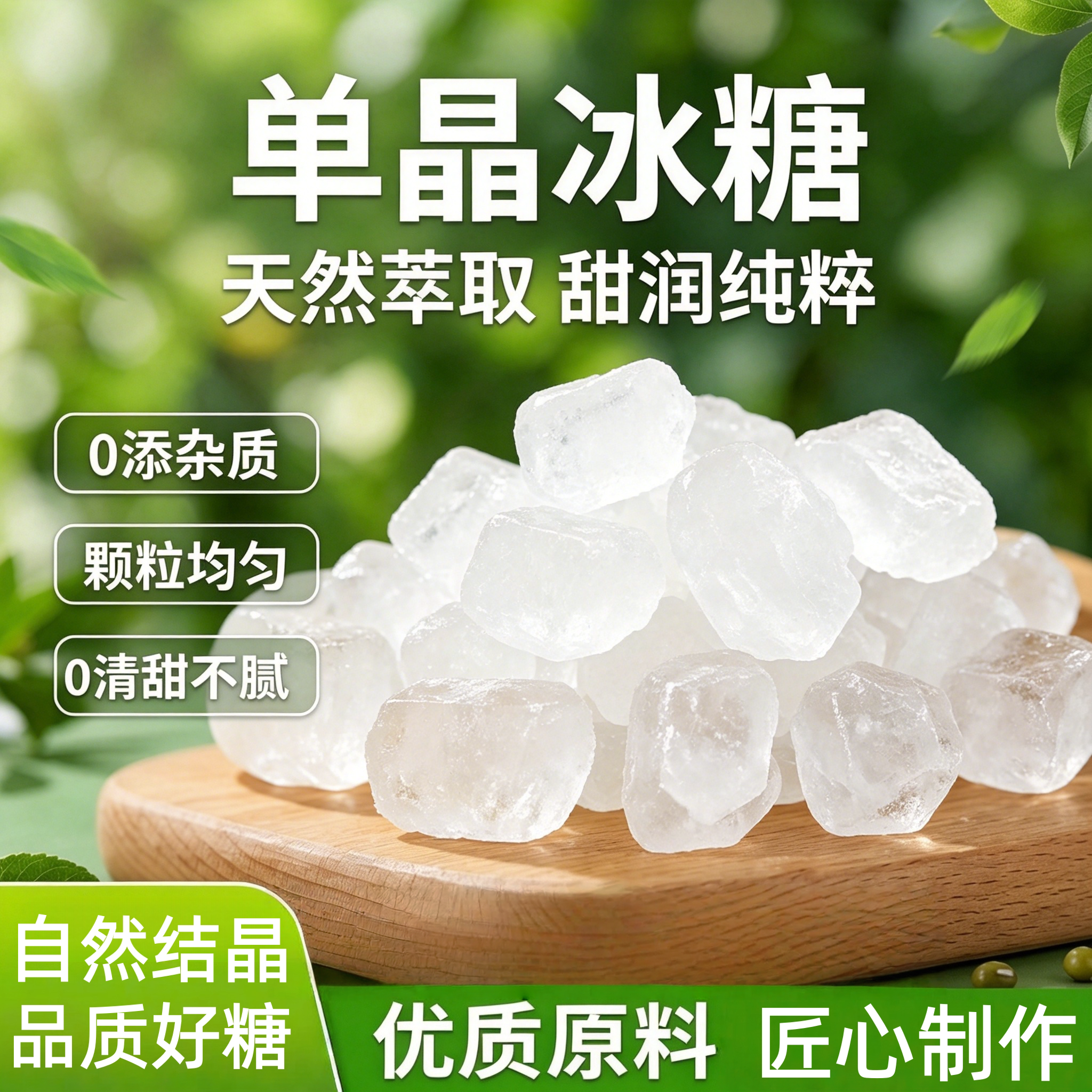 央妈推荐单晶冰糖即食云南小颗粒土冰糖甘蔗泡酒泡茶正宗黄冰糖块