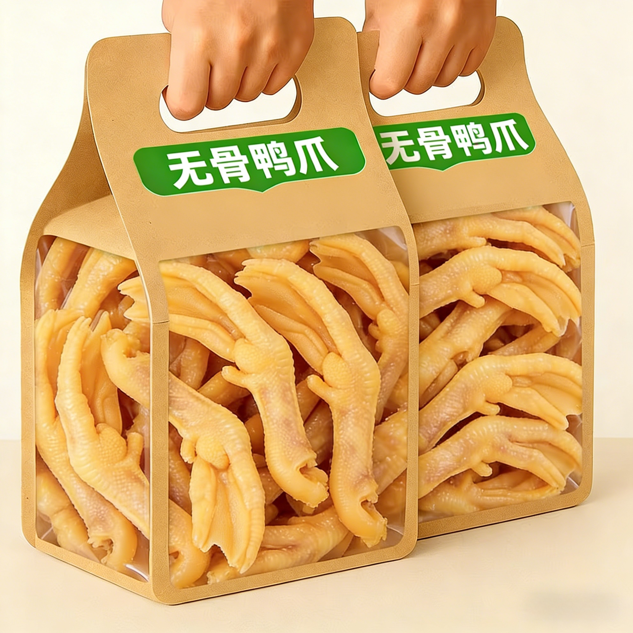 央妈推荐泰椒风味冷泡去骨鸭掌香辣脱骨鸭爪泡椒无骨鸡爪柠檬酸辣