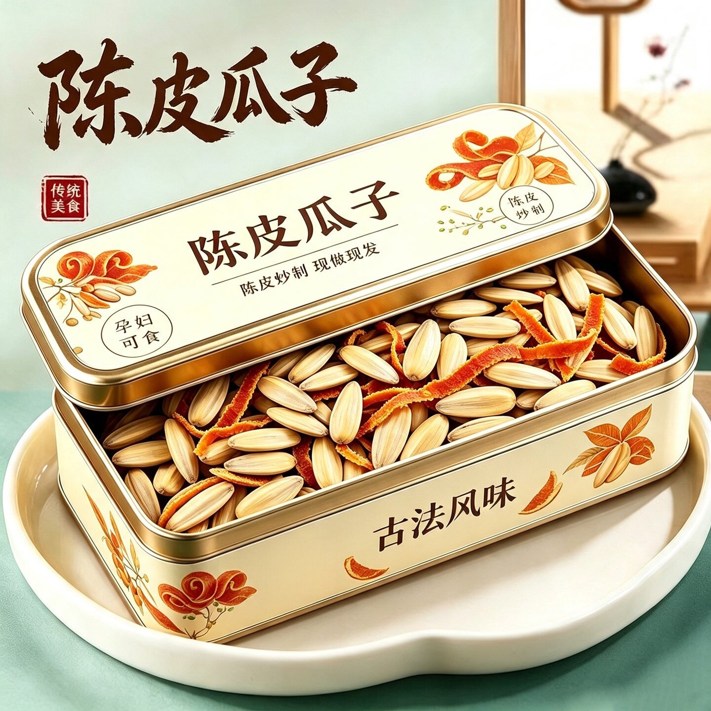 正宗新会陈皮瓜子官方旗舰店打手大颗粒零食批发小包装2026新货五