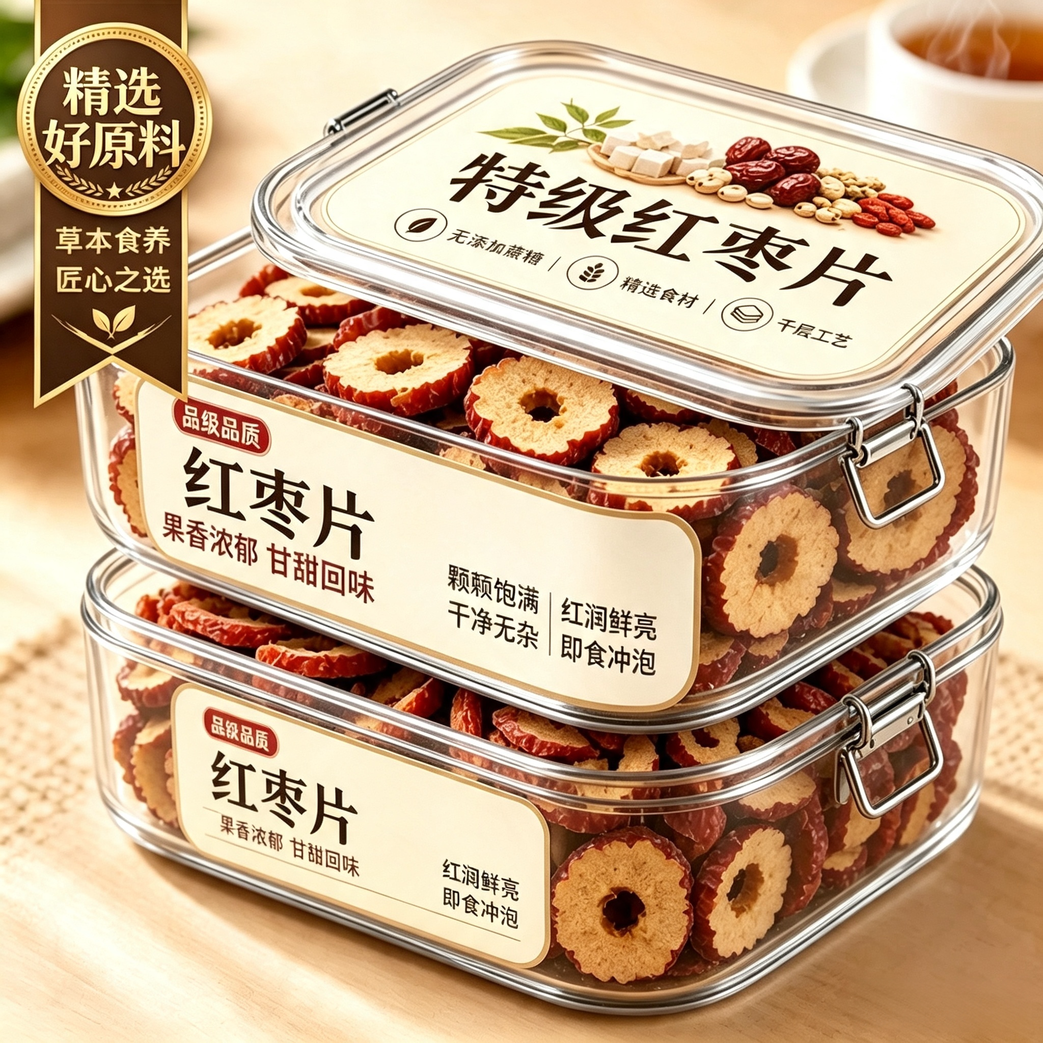 农科院红枣片干正品官方旗舰店泡水特级无核新疆商枸杞脆新货免洗