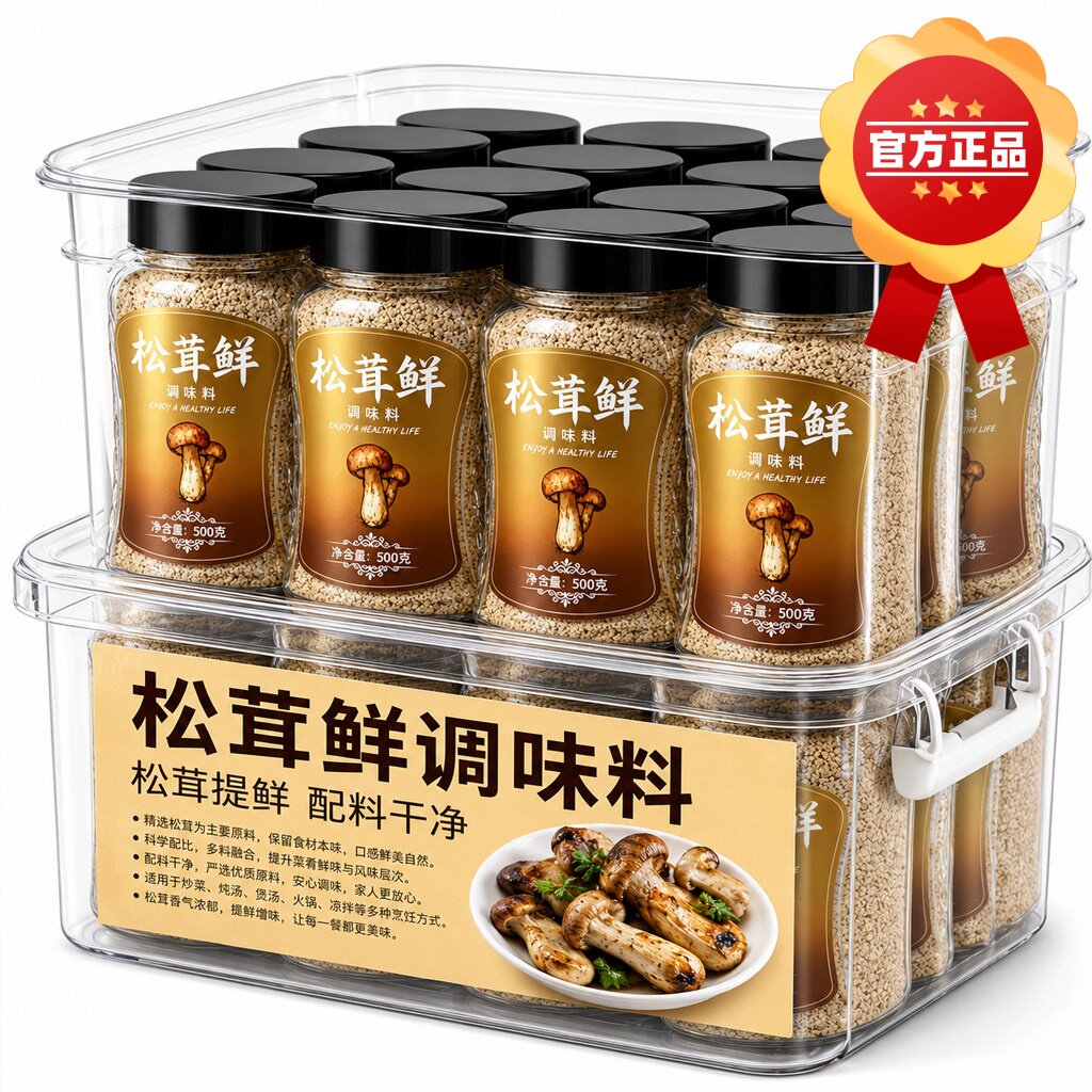 天然松茸鲜调味料鲜松茸鸡精磨菇精松耳鲜菇松耸鲜粉婴儿松松鲜品
