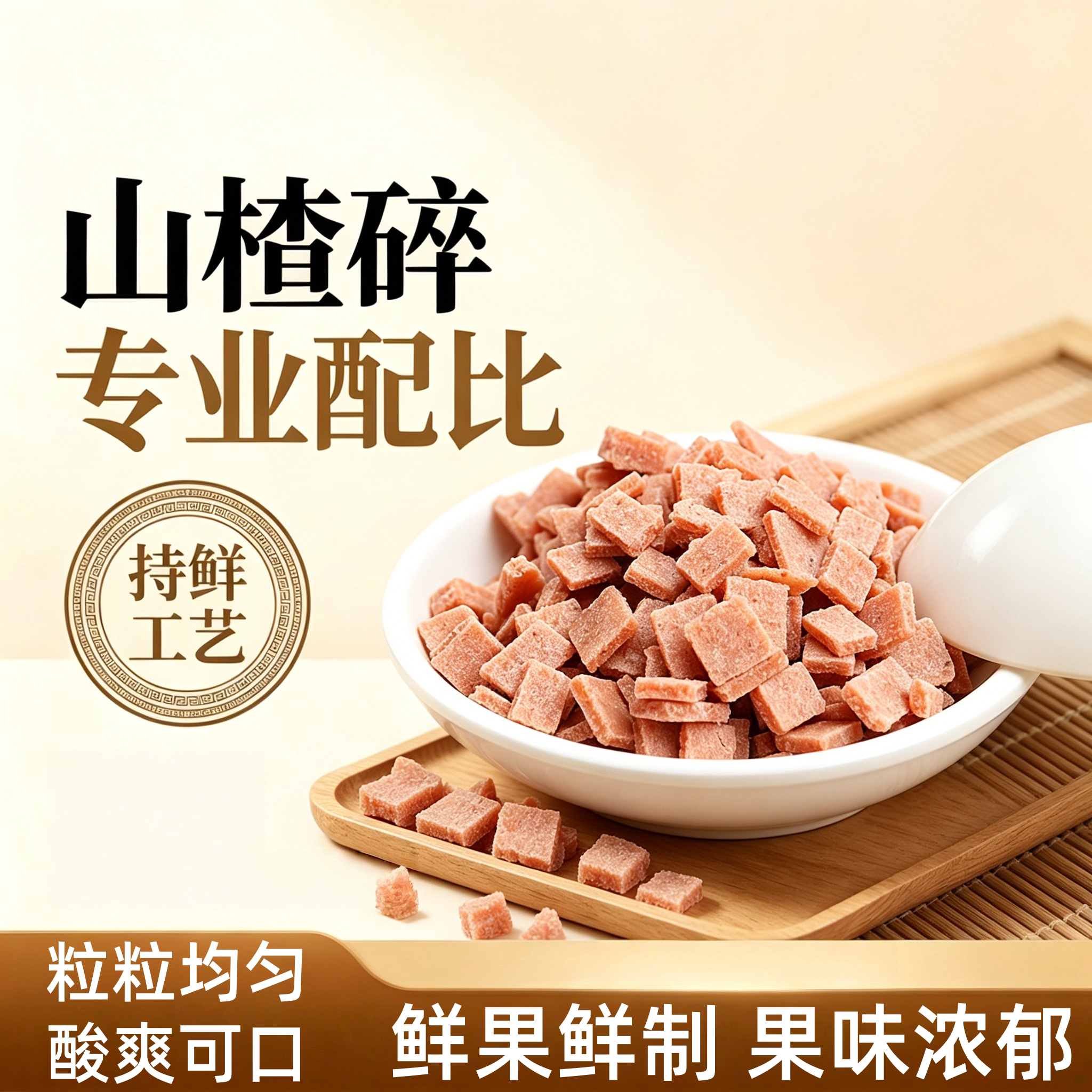 央妈推荐山楂碎粒冰粉专用藕粉配料商用山楂片碎葡萄干花生碎家用