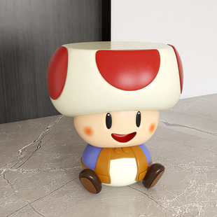 轻奢高级蘑菇凳客厅沙发凳矮x凳脚凳玄关换鞋凳门口家用小凳子摆