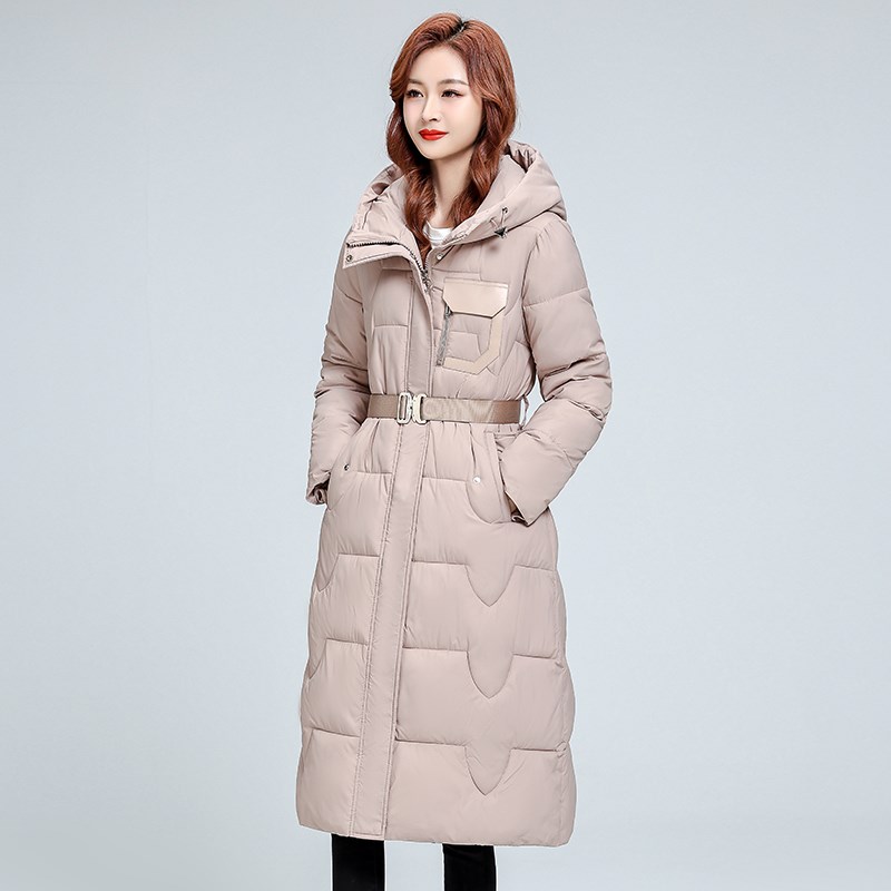 妈妈棉服冬季f2024新款羽绒棉衣加厚保暖中长上衣大码中老年外套