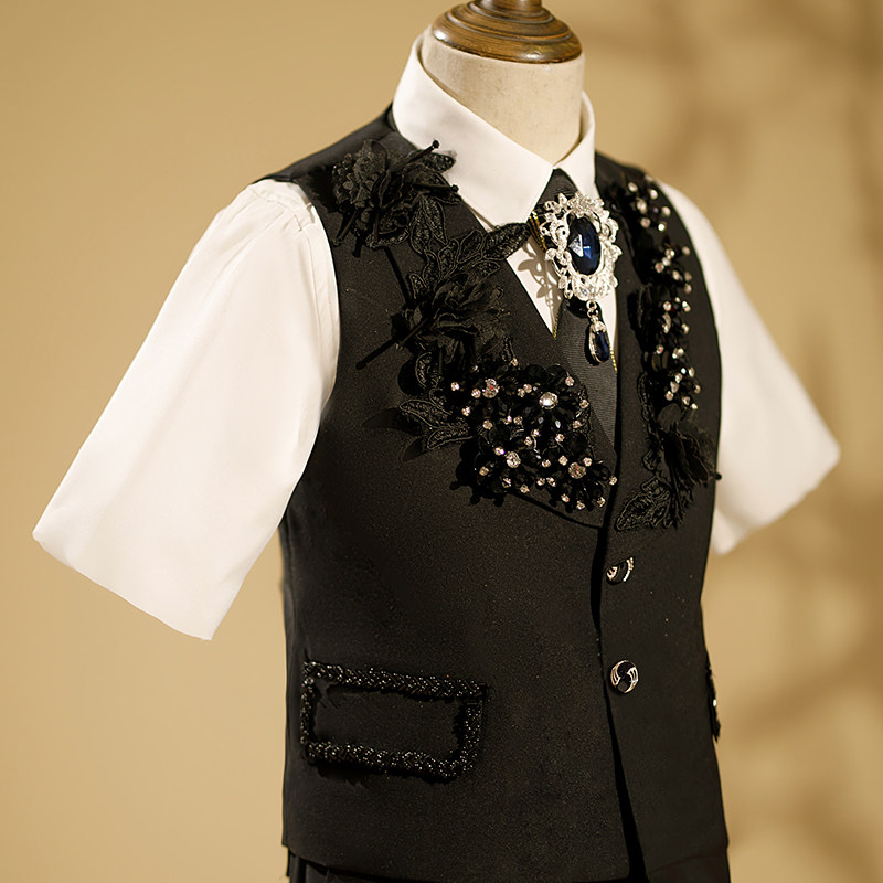 男童礼服2023新款花童主持人西装套装儿童马甲背心走秀钢琴演出服,童装/婴儿装/亲子装,儿童礼服,淘宝优惠券,粉丝福利购,淘宝优惠卷