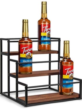 桌面酒架咖啡吧瓶收纳架咖啡糖浆架调料架展示架红酒架酒葡萄酒架