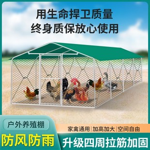户外鸡棚鸡笼子室外大号养鸡鸭鸽笼笼防雨鸡舍家用特大养殖笼