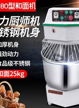 DM-80H普及型双动双速和面机25kg公斤搅拌机和面机商用搅面机