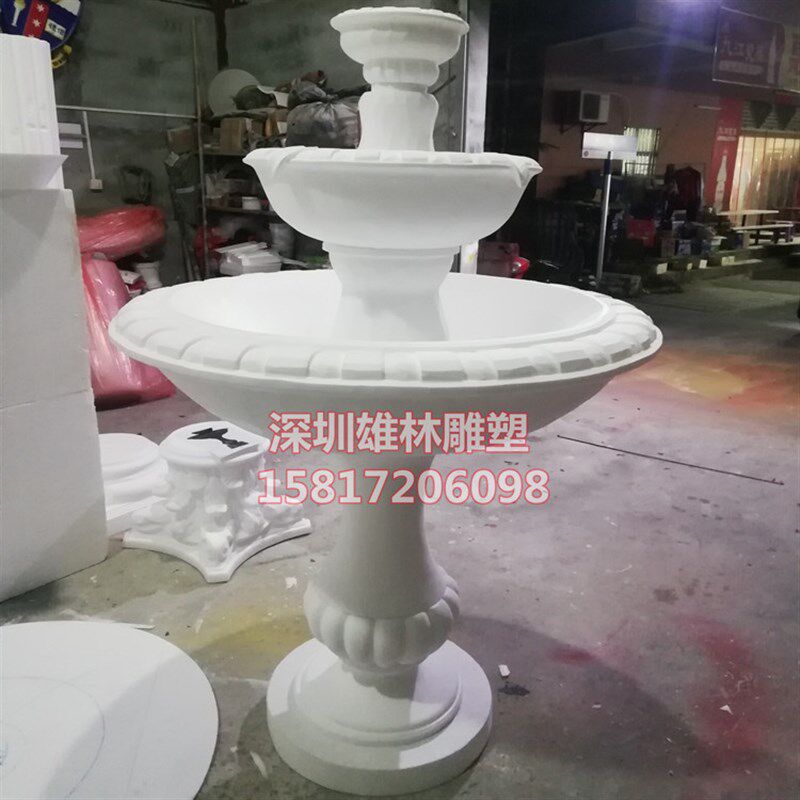 520泡雕喷泉欧式户外庭院广场大型喷泉流水景观摆件婚礼道具