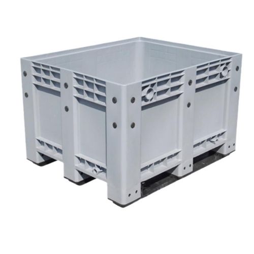 全新塑料仓库物流周转大号带盖板带轮子封闭式卡板箱网格式卡板箱