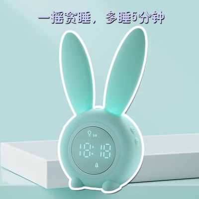 现货电子小闹钟 儿童创意LEDA时钟卡通闹钟学生电子钟闹钟桌面时