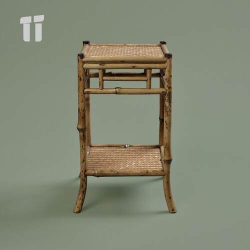 竹编花架盆景架茶台小博古架竹茶棚茶架茶具展示架茶几花几架子