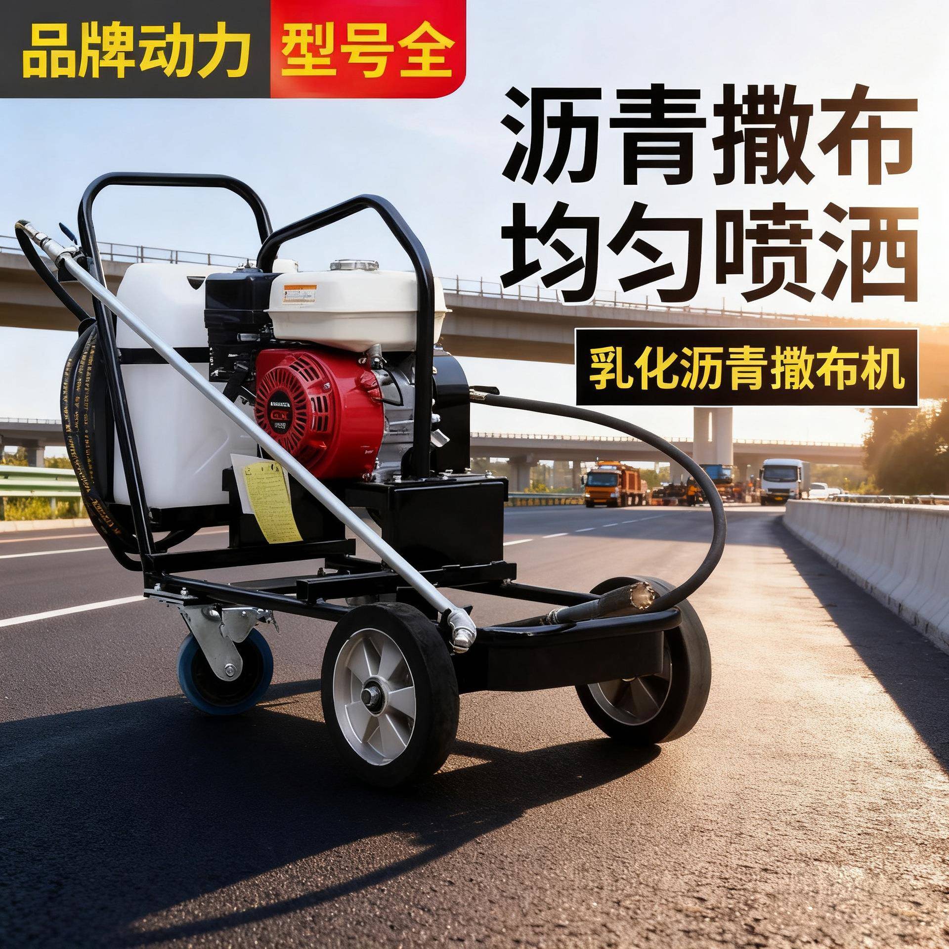 乳化沥青撒布机柴油汽油喷洒洒喷淋式地面小型手推式路面机车布机