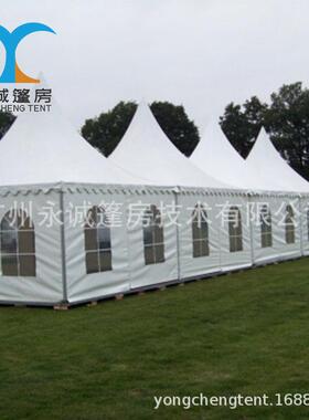 甘肃景区户外活动棚5x5m,6x6m,8x8m尖顶帐篷欧式奢华婚礼摄影篷房