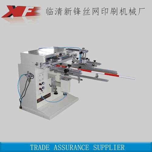 山东厂家半自动长杆曲面丝印机圆面栏杆印刷机