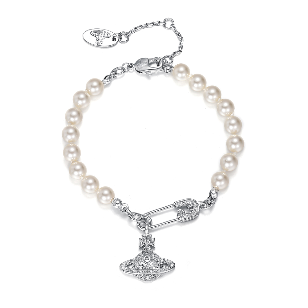 Vivanne珍珠手链浮雕土星