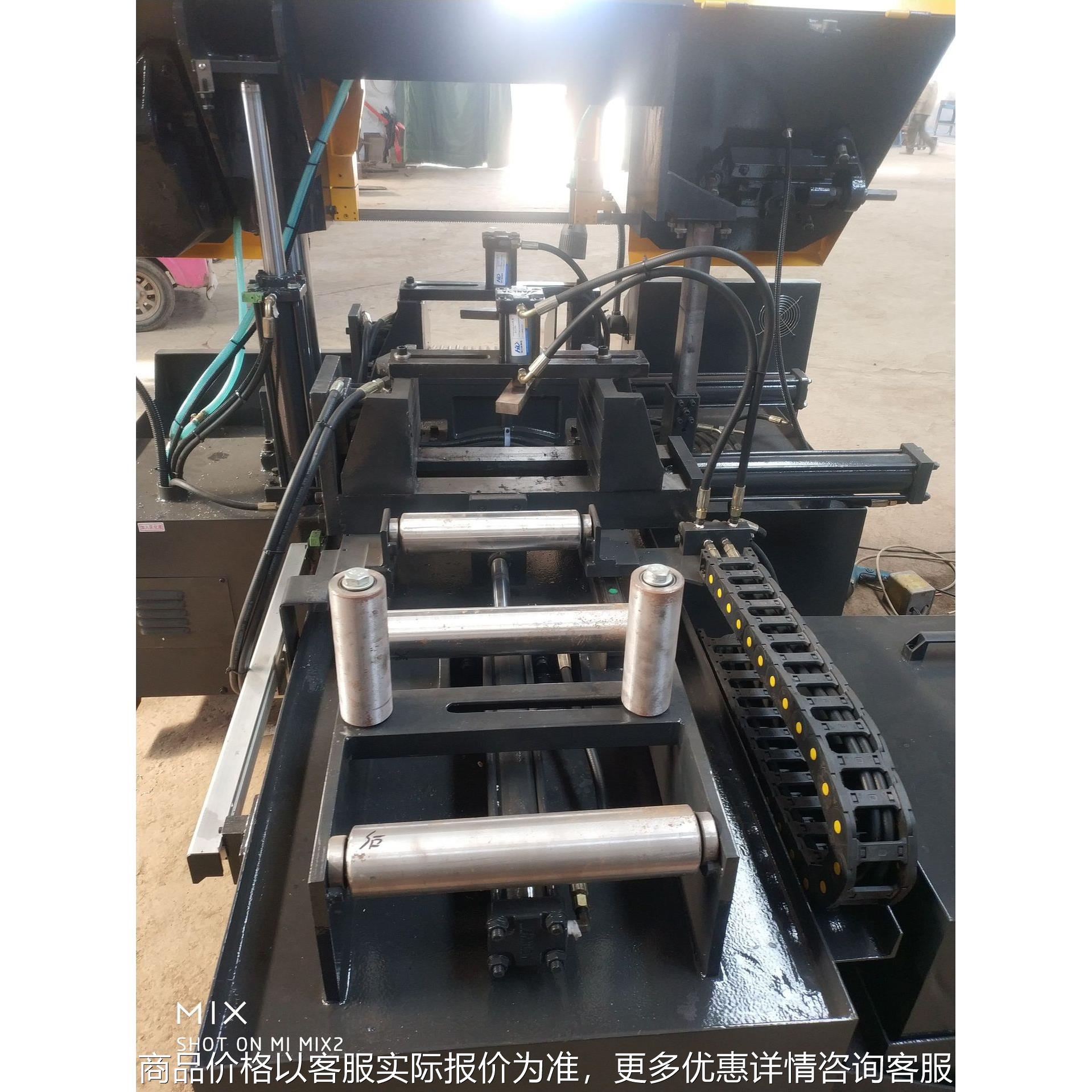锯切钢筋带锯床金属锯床龙门锯4230液压半自动角度带锯床