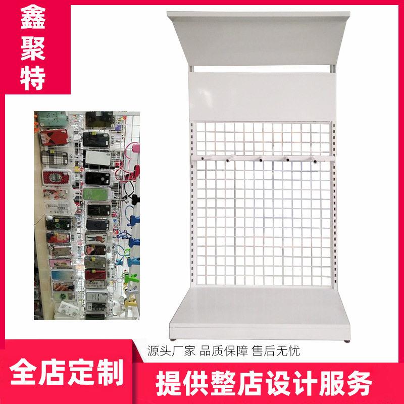 电缆货架 五金商铺铁艺纯白立式展示架 电子产品耳机挂件挂架