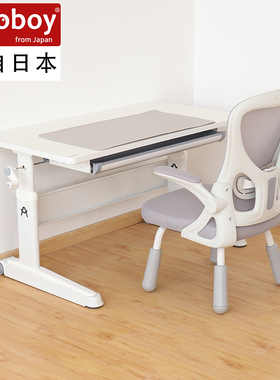 oooy儿童学习桌写字桌升降学生书桌家用办公桌青年实木电脑桌