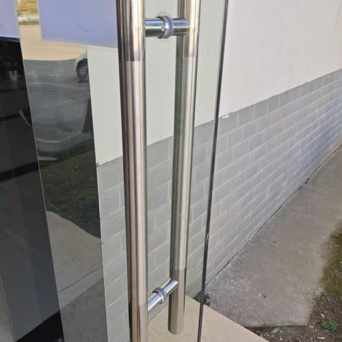 加厚玻璃门把手拉手中式大拉手大门圆形现代推拉门拉丝