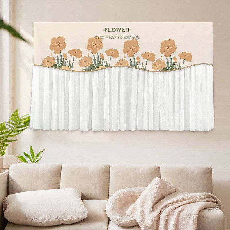 挂机空调挡风帘防直吹空调防尘罩22新款装饰美化高级感挂式通用