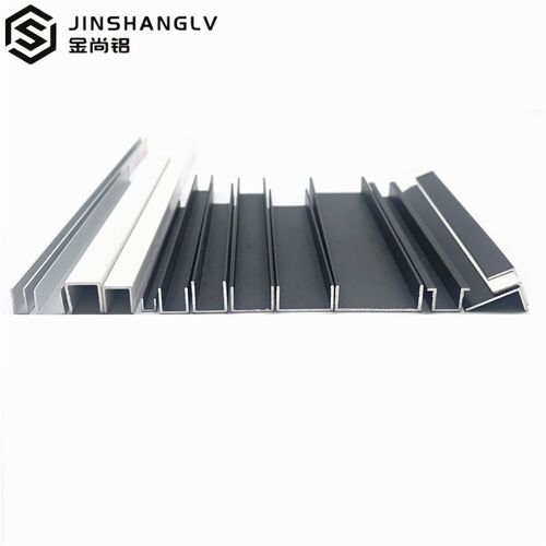 铝合金型槽磨砂黑色烤漆形槽铝合金型材包边条型条槽铝