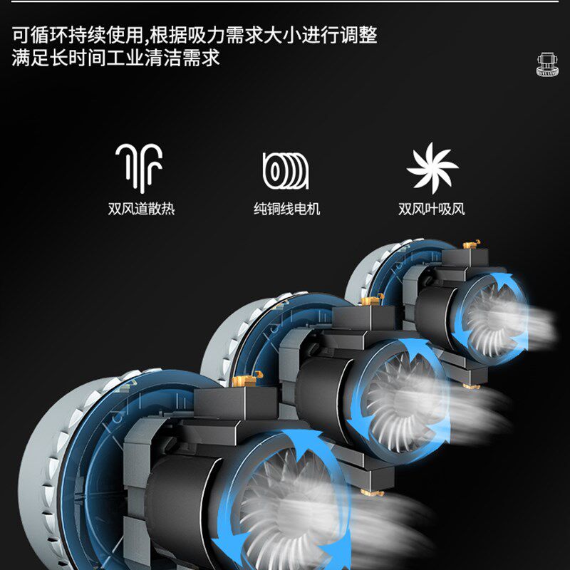 杰诺工业用吸尘器大吸力大型工厂车间粉尘超强力大功率商用吸水