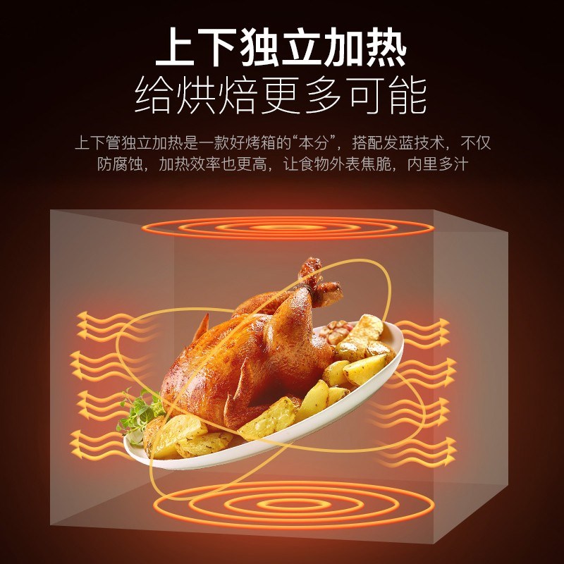 格兰仕电烤箱烤家用小型烘焙多功能全自动大容量2024新款生产32L