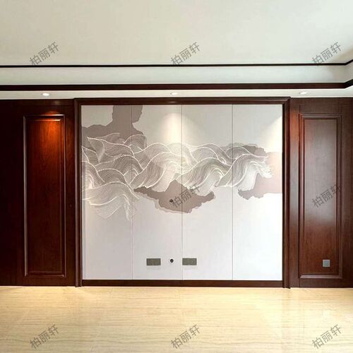 柏丽轩整木全屋雕护墙板木饰面电视背景墙沙发背景墙
