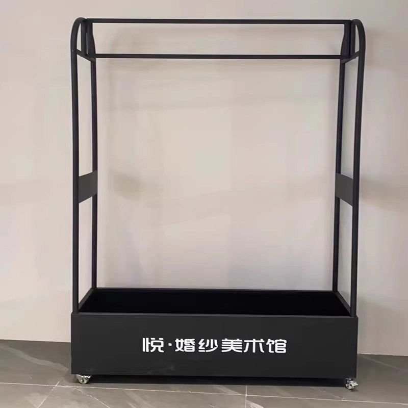 高档婚纱手推车礼服馆静音轮挂衣车试纱间拖尾秀禾工具车加厚