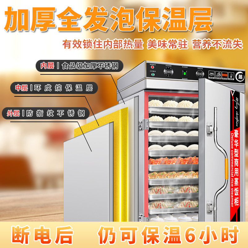商用蒸饭柜电蒸箱蒸车机蒸米饭蒸馒头包子食堂酒店全自动蒸柜蒸炉