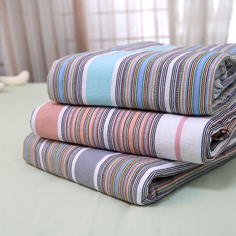 单件 纯棉老粗布凉席加密加厚床单双人可机洗透气夏季空调房吸汗