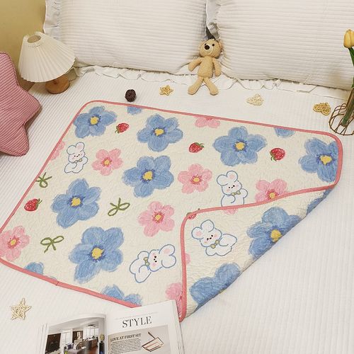 双面斜纹纯棉小褥子姨妈垫生理期床垫加厚夹棉宝宝儿童睡觉小床单