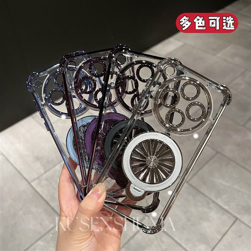 四角旋转陀螺解压支架适用oo手壳f新款f气囊自带镜头膜金属磁吸全