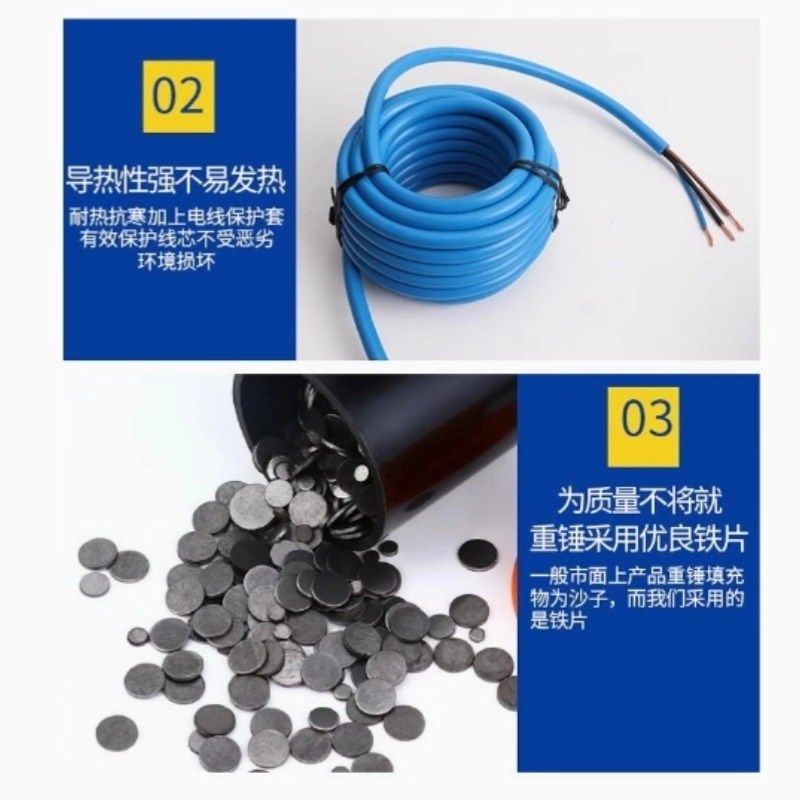 TM灯泡型防腐蚀浮球关水滴式蓝色电缆液位水塔水位感应器