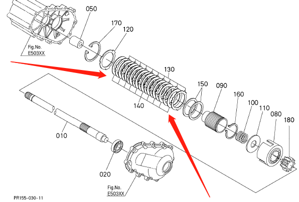 久保田速N尖头插秧后车轴箱摩擦片(原厂)9